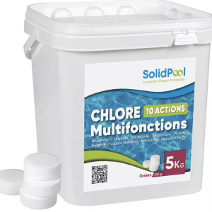 Chlore 10 actions sans sulfate de cuivre à fonte lente